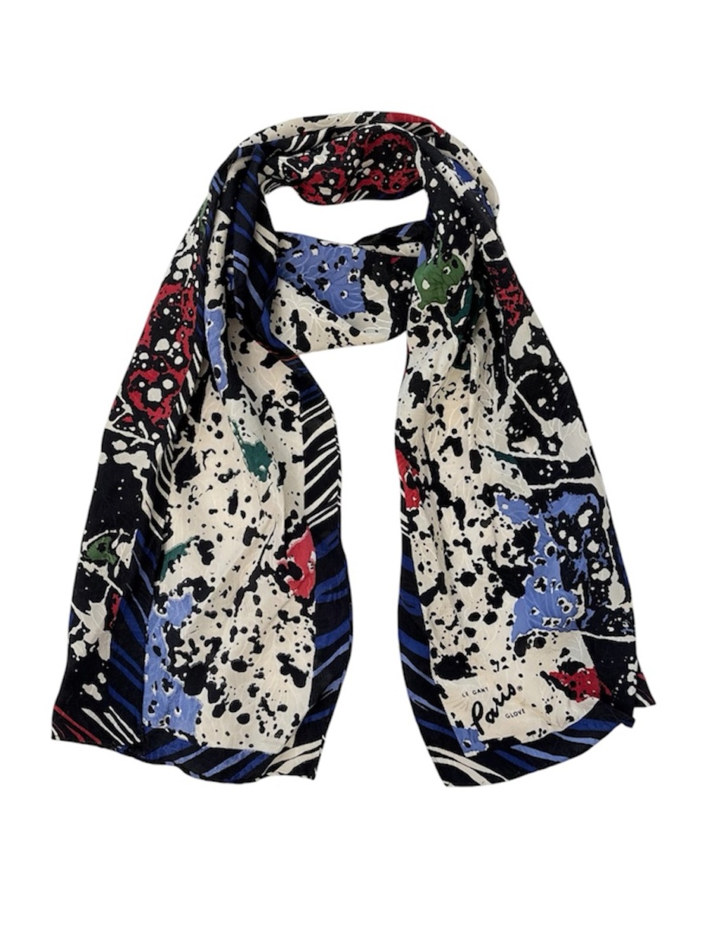 Le Gant Paris Glove Colorful Abstract Scarf